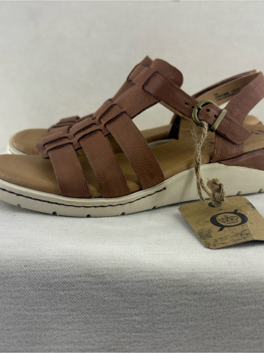 Born Marni Tan banded Slingback Sandals size 6 NEW
